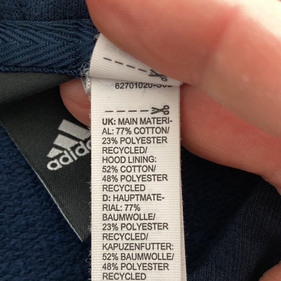 Adidas zip up track suit style hoodie - Picture 4 of 4